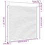 Voir la diapositive 6 : VIDAXL Volet roulant aluminium 140x150 cm anthracite