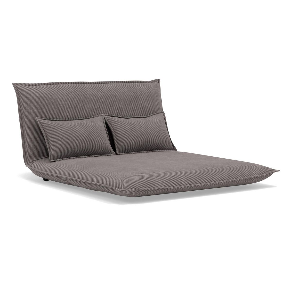 BEST MOBILIER Candice - banquette 2 places convertible clic-clac en velours côtelé