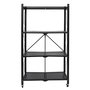 Voir la diapositive 2 : Paris Prix Étagère Pliable en Métal  4 Niveaux  127cm Noir