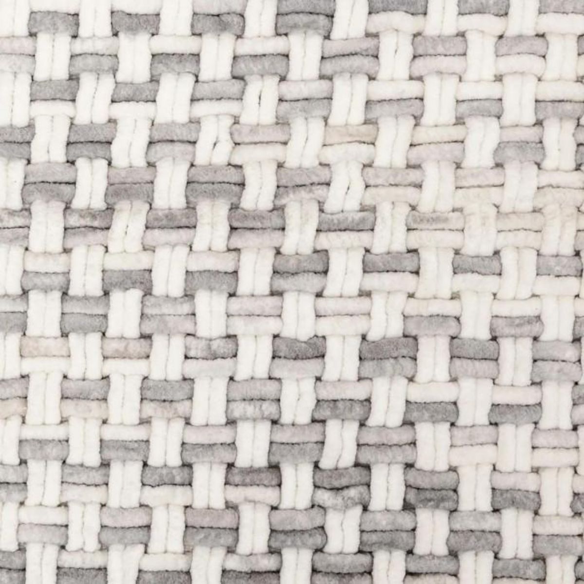 FIVE Tapis de Bain Tressé en Coton  Dégradé  50x75cm Gris