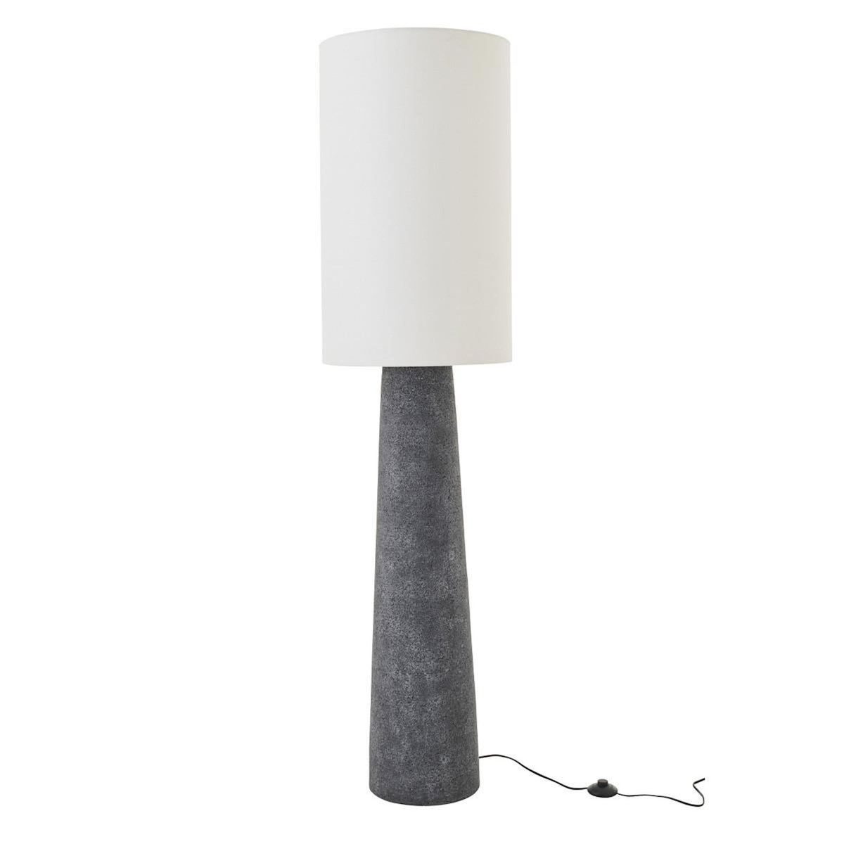Paris Prix Lampadaire en Fibre de Verre  Ava  165cm Noir & Blanc