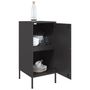 Voir la diapositive 5 : VIDAXL Buffets 2 pcs noir 36x39x79 cm acier