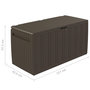 Voir la diapositive 6 : VIDAXL Boîte a coussins Marron 117x45,5x57,5 cm 270 L
