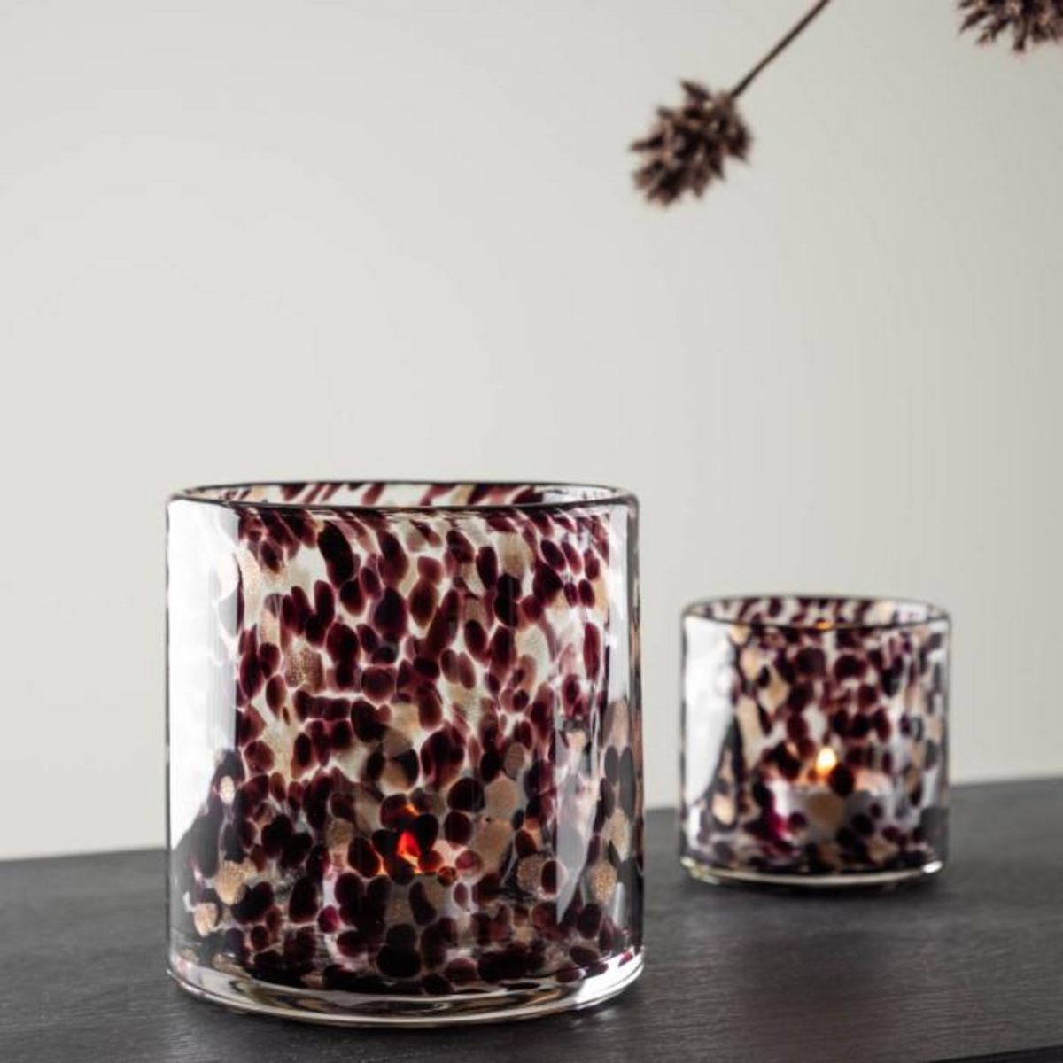 Paris Prix Photophore Déco Moucheté  Gloria  12cm Multicolore