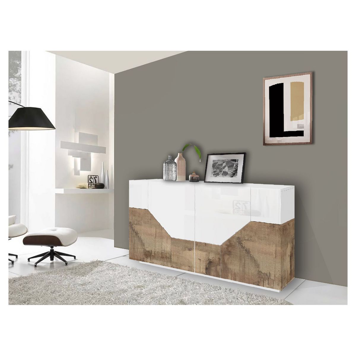 Buffet moderne 2 portes L160cm SORRENTE