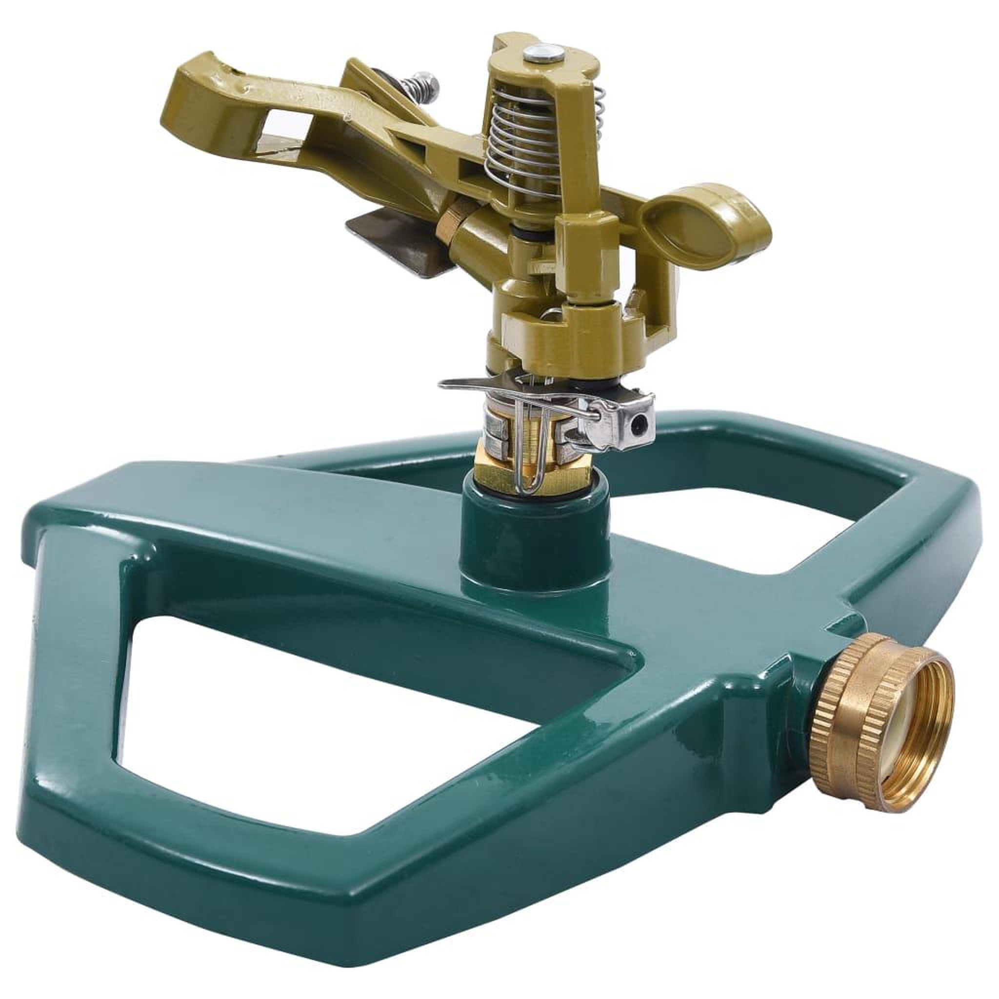 VIDAXL Arroseur rotatif Vert 21x22x13 cm Metal