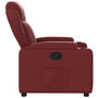 Voir la diapositive 4 : VIDAXL Fauteuil inclinable Rouge bordeaux Similicuir
