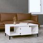Voir la diapositive 3 : VIDAXL Table basse Blanc 90x50x36,5 cm Bois d'ingenierie