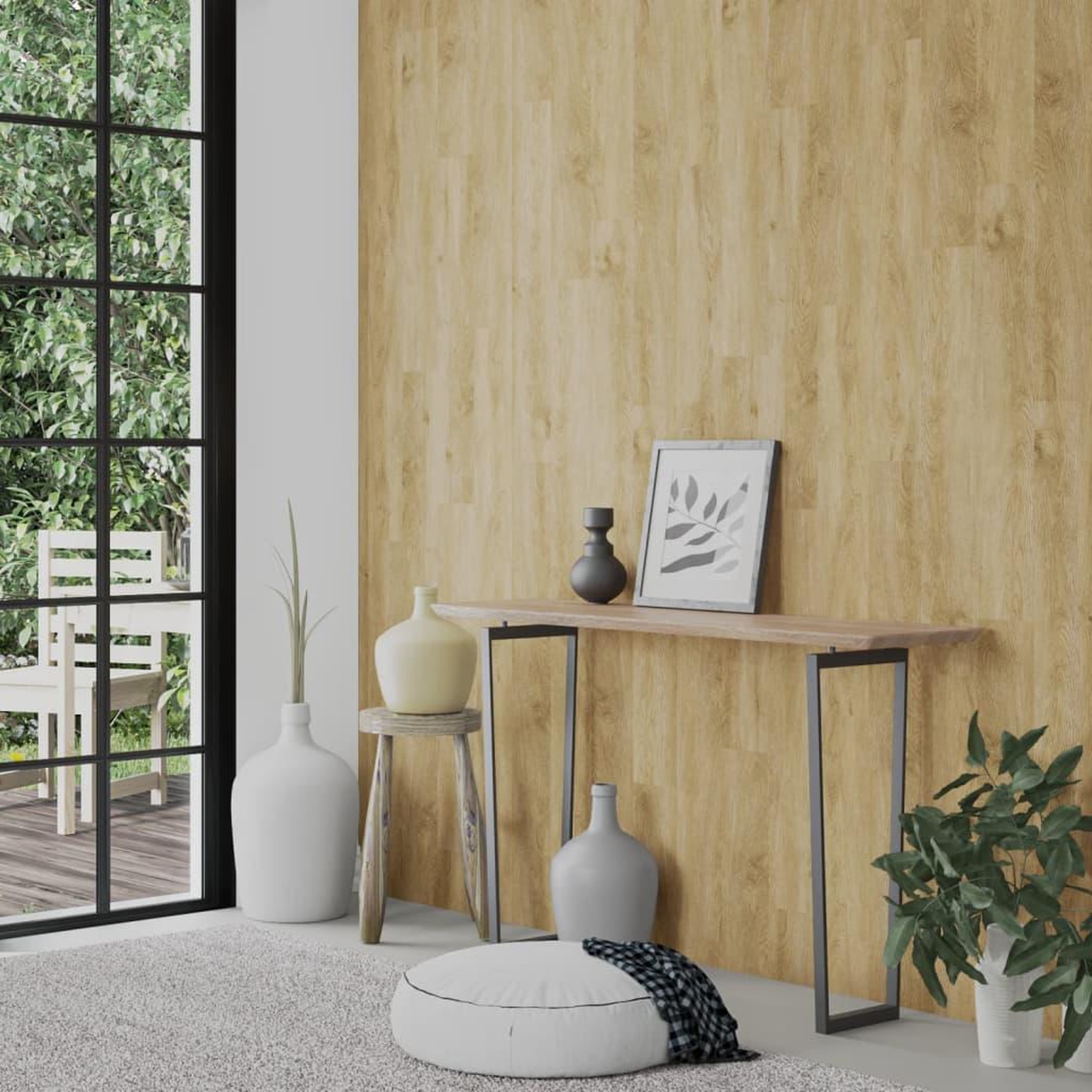 Voir la diapositive 3 : VIDAXL Panneaux muraux 15 pc bois de chene pvc