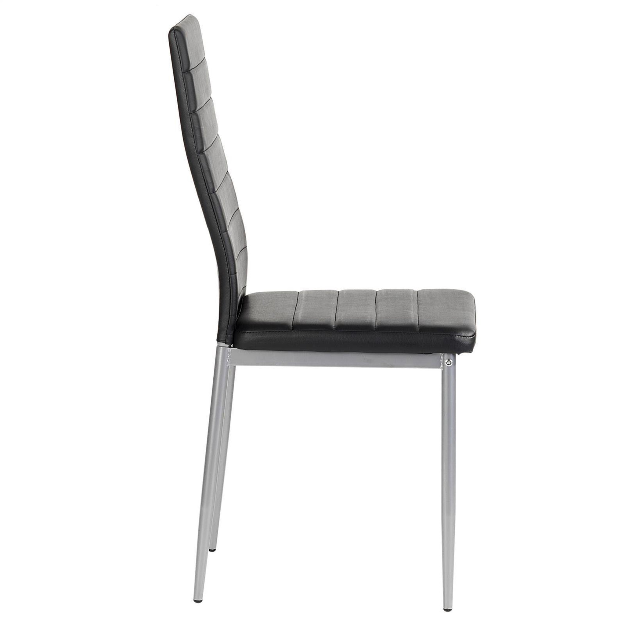 Voir la diapositive 4 : IDIMEX Lot de 4 chaises nathalie, en synthétique