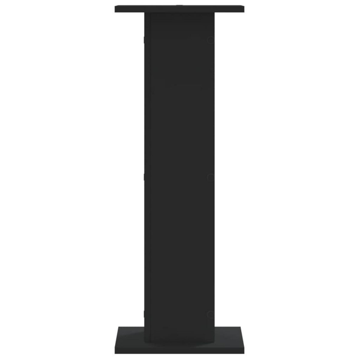 VIDAXL Supports pour plantes 2 pcs noir 30x30x80 cm bois d'ingenierie