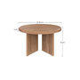 Voir la diapositive 4 : Rendez vous déco Table basse ronde en bois de teck recyclé D80 cm-Bana