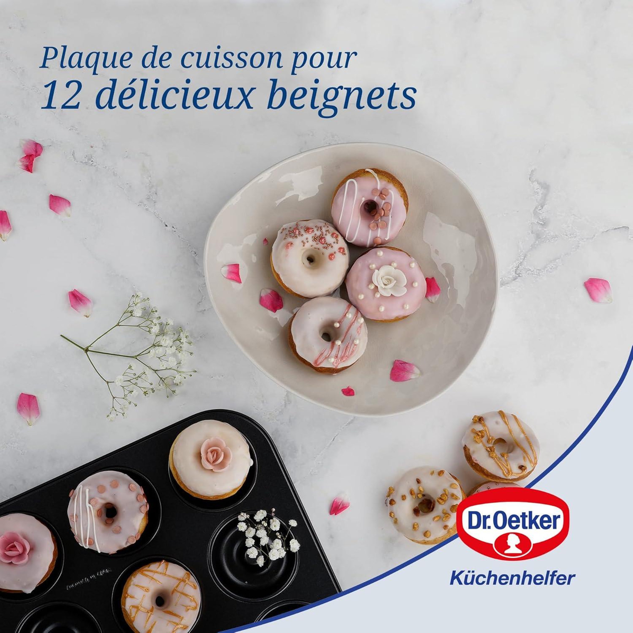 Voir la diapositive 5 : DR.OETKER Moule donut et bagel 12 empreintes 26,5 x 38,5 cm dr. Oetker tradition