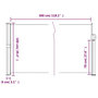 Voir la diapositive 6 : VIDAXL Auvent lateral retractable blanc 100x300 cm