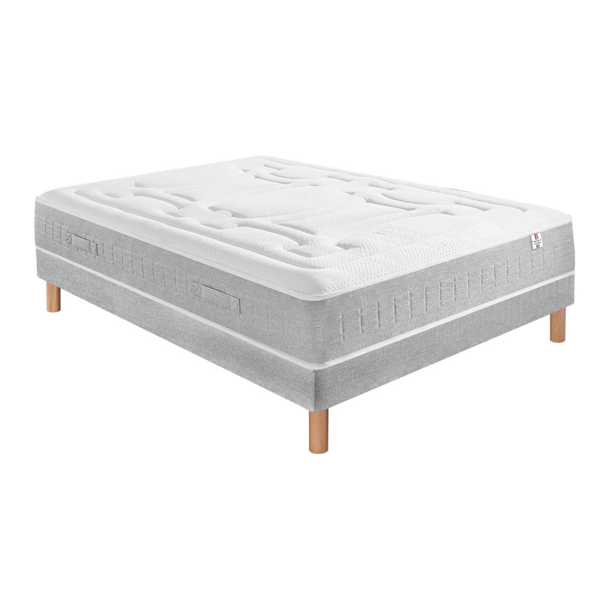 Matelas mémoire de forme et ressorts ensachés 180x200 cm CILAOS