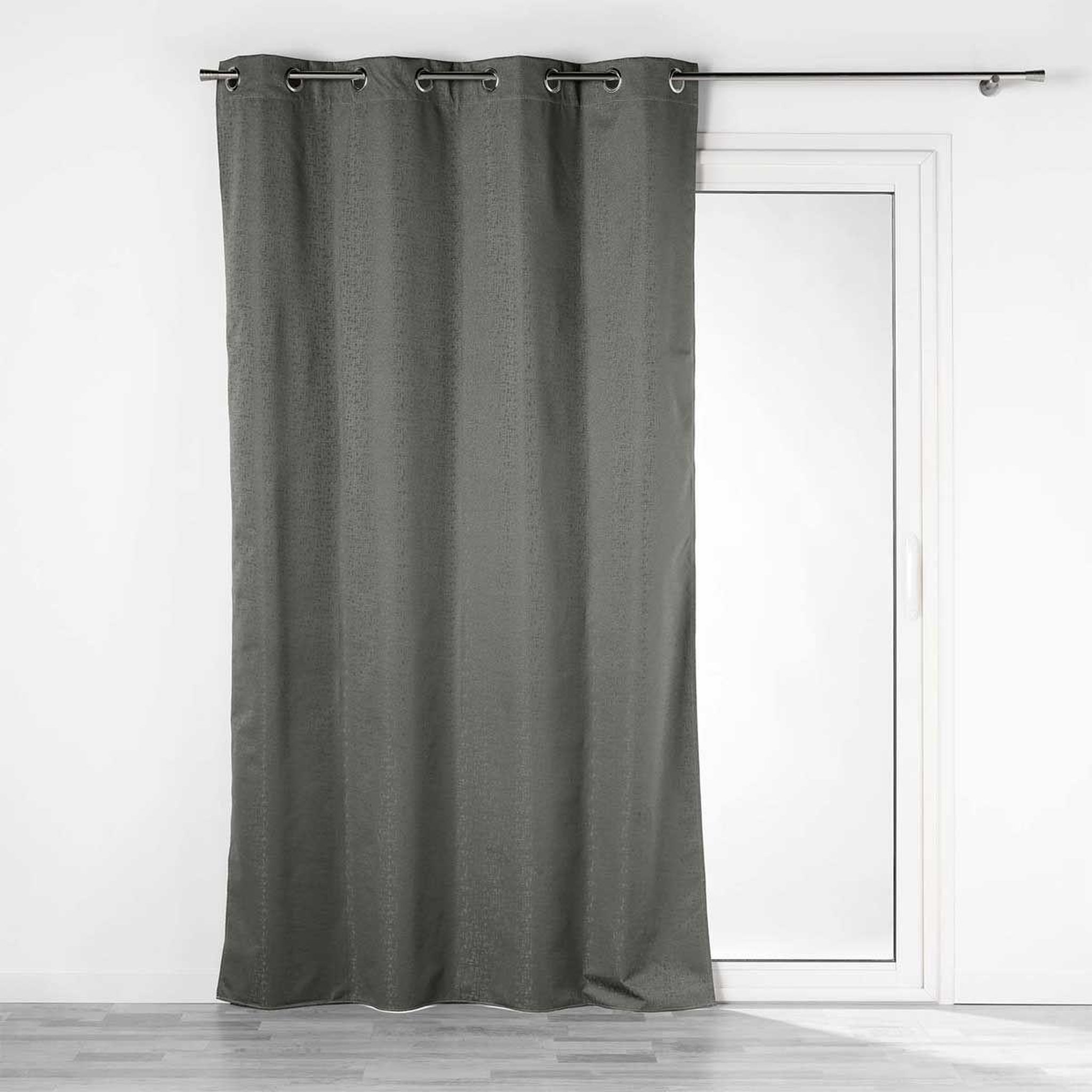 Douceur d'Intérieur Rideau occultant  darko  140x260cm anthracite