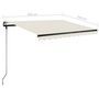 Voir la diapositive 6 : VIDAXL Auvent manuel retractable avec LED 350x250 cm Creme