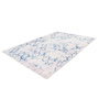 Voir la diapositive 2 : Paris Prix Tapis Tissé Imprimé Vintage  Peron IV  Blanc & Bleu
