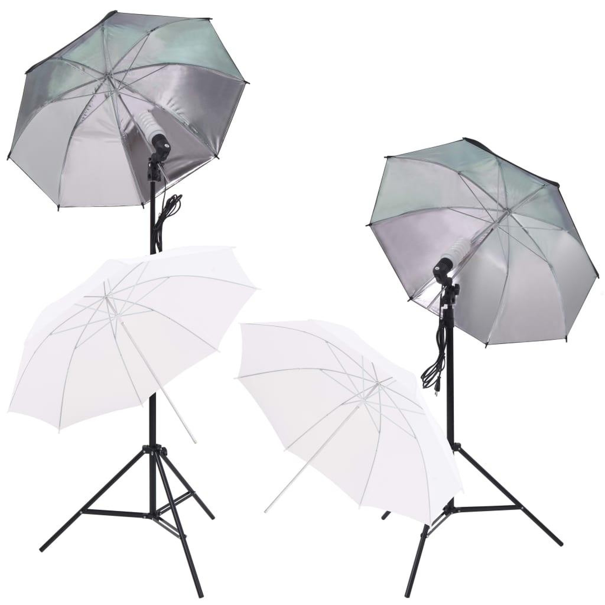 Voir la diapositive 2 : VIDAXL Kit de studio photo boîte a lumiere toile de fond et reflecteur