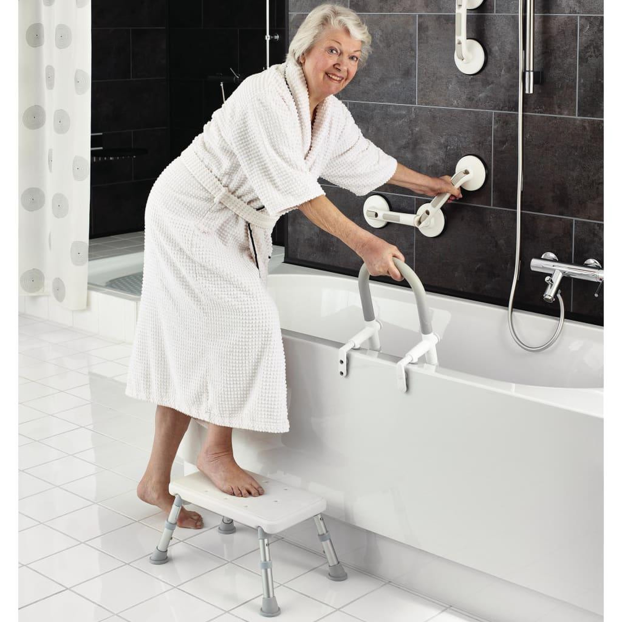 Voir la diapositive 1 : RIDDER RIDDER Aide a l'accessibilite a la baignoire Rob