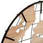 Voir la diapositive 2 : Paris Prix Horloge Murale Design  Monde  90cm Naturel