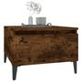 Voir la diapositive 4 : VIDAXL Table d'appoint Chene fume 50x46x35 cm Bois d'ingenierie