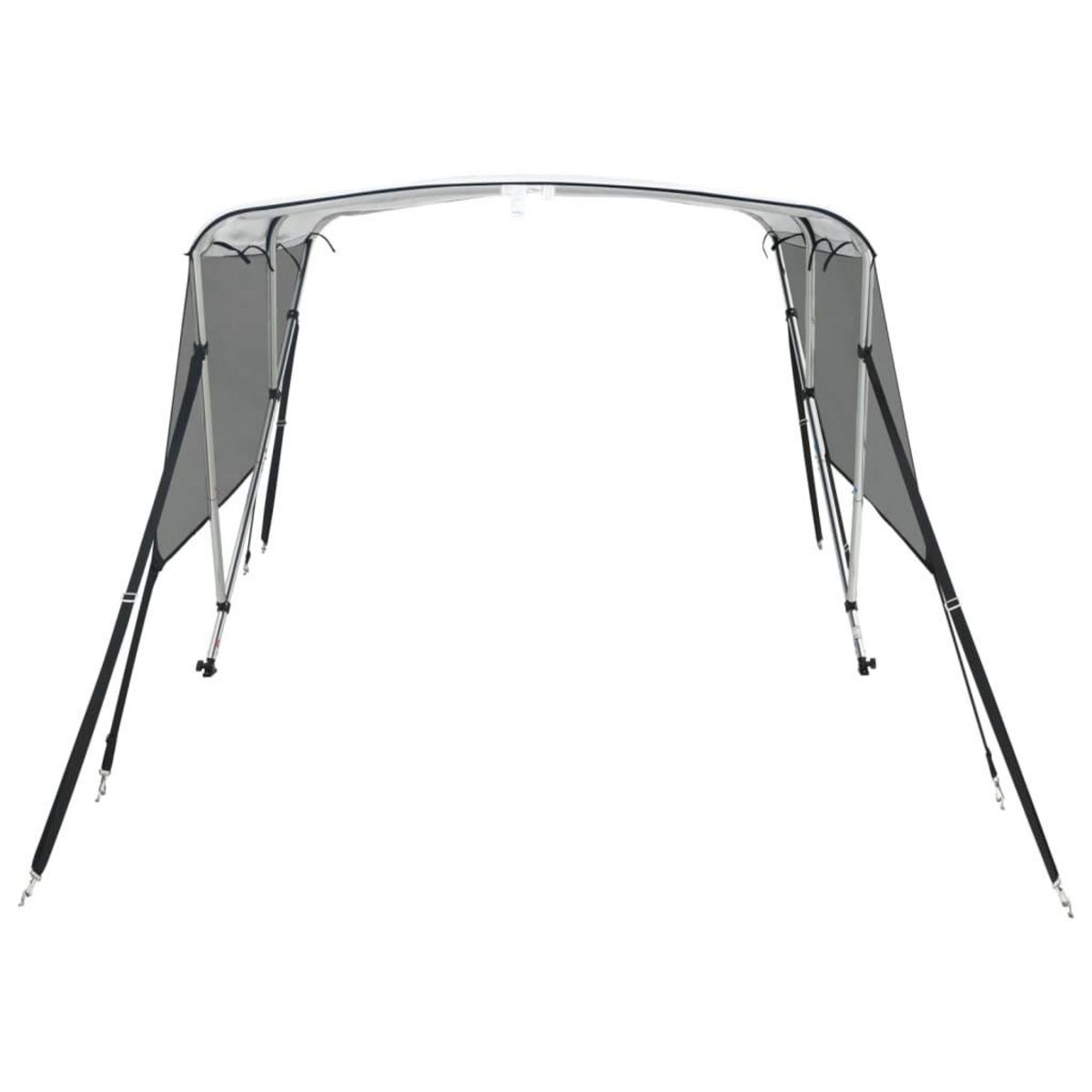 VIDAXL Toit bimini a 3 arceaux parois en maille 183x(137-152)x137 cm