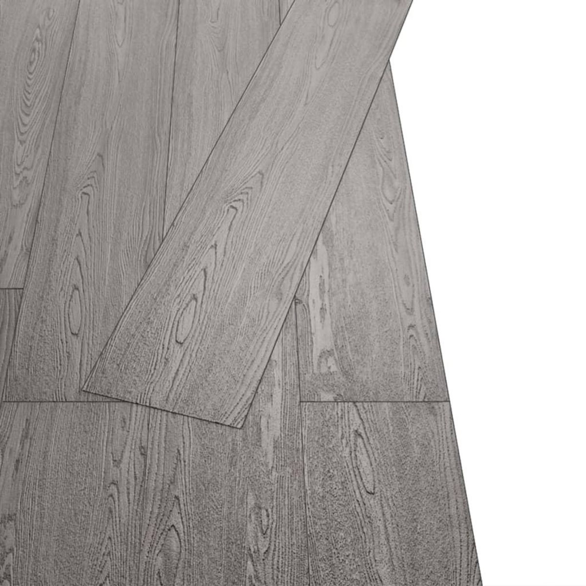 VIDAXL Planches de plancher PVC autoadhesif 2,51 m^2 2 mm Gris fonce