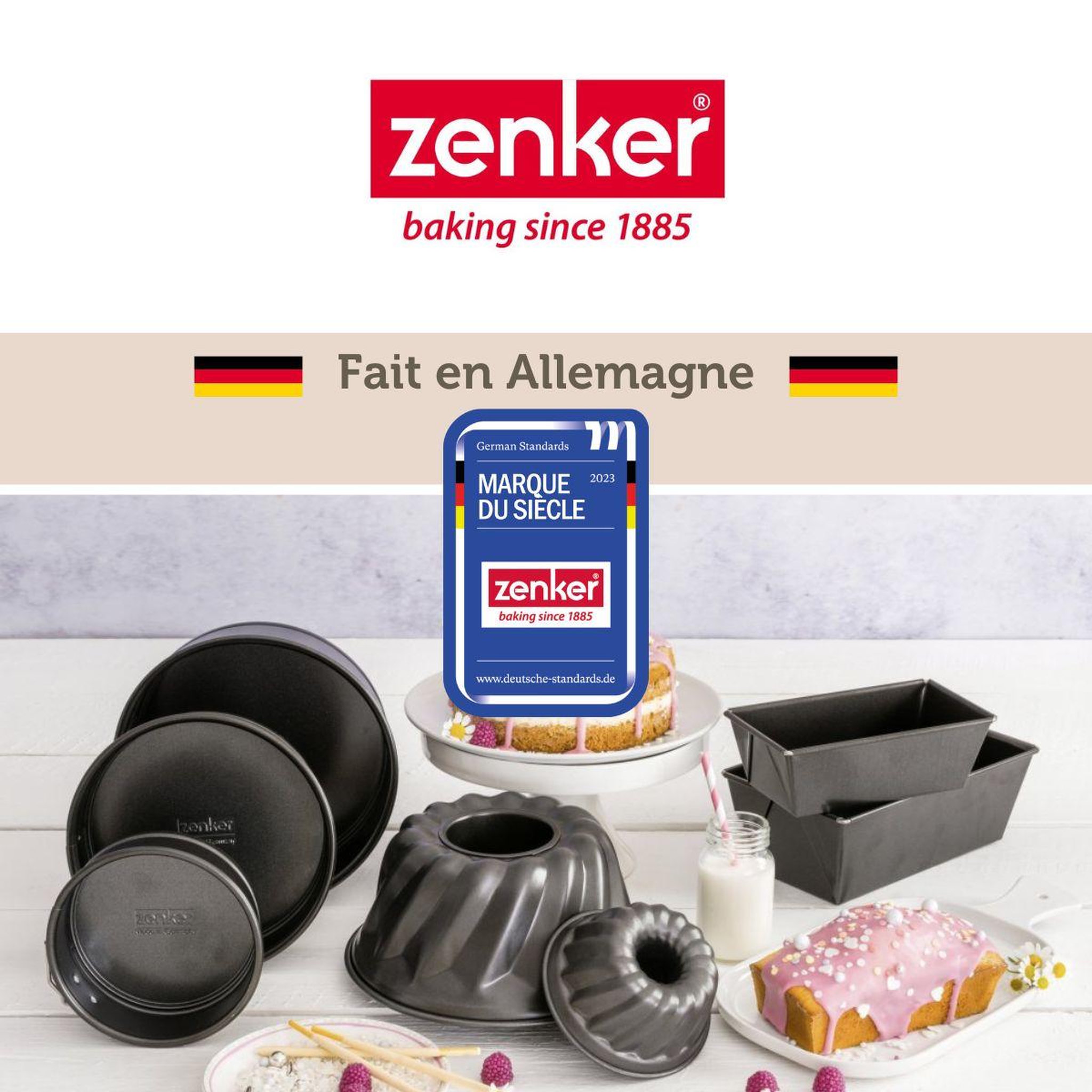 Voir la diapositive 6 : ZENKER Lot de 2 moules à kouglof 18/18 cm en acier spécial mini spécial mini zenker  spécial mini