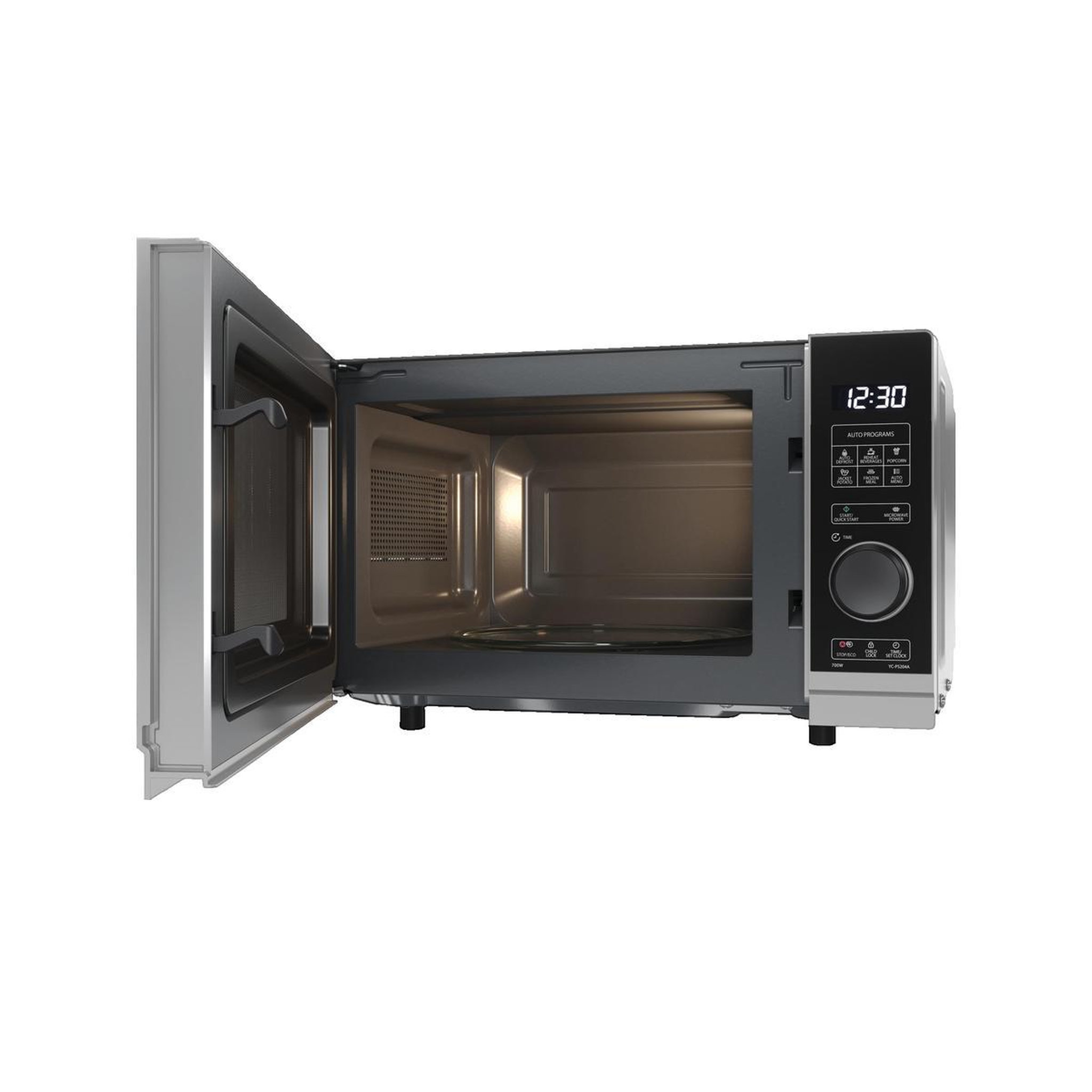 Voir la diapositive 3 : Sharp Micro-ondes Sharp YC-PS204AE-S Argent 700 W 20 L