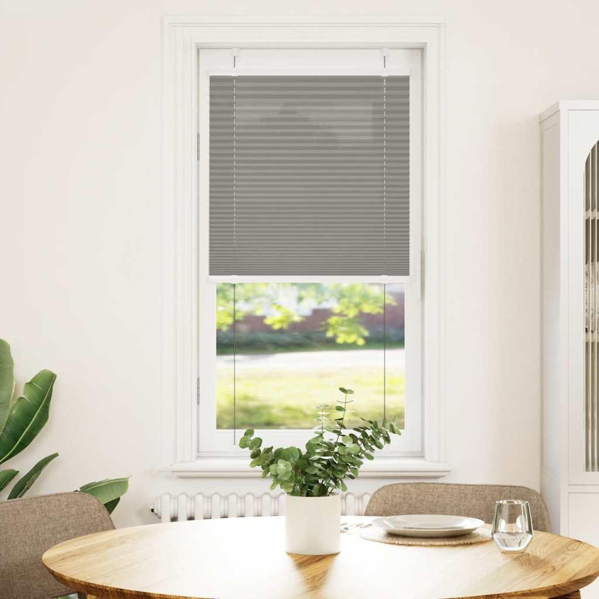 Voir la diapositive 2 : VIDAXL Store plisse anthracite 55x150 cm largeur du tissu 54,4 cm
