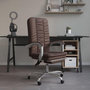 Voir la diapositive 1 : VIDAXL Fauteuil inclinable de bureau Marron Similicuir