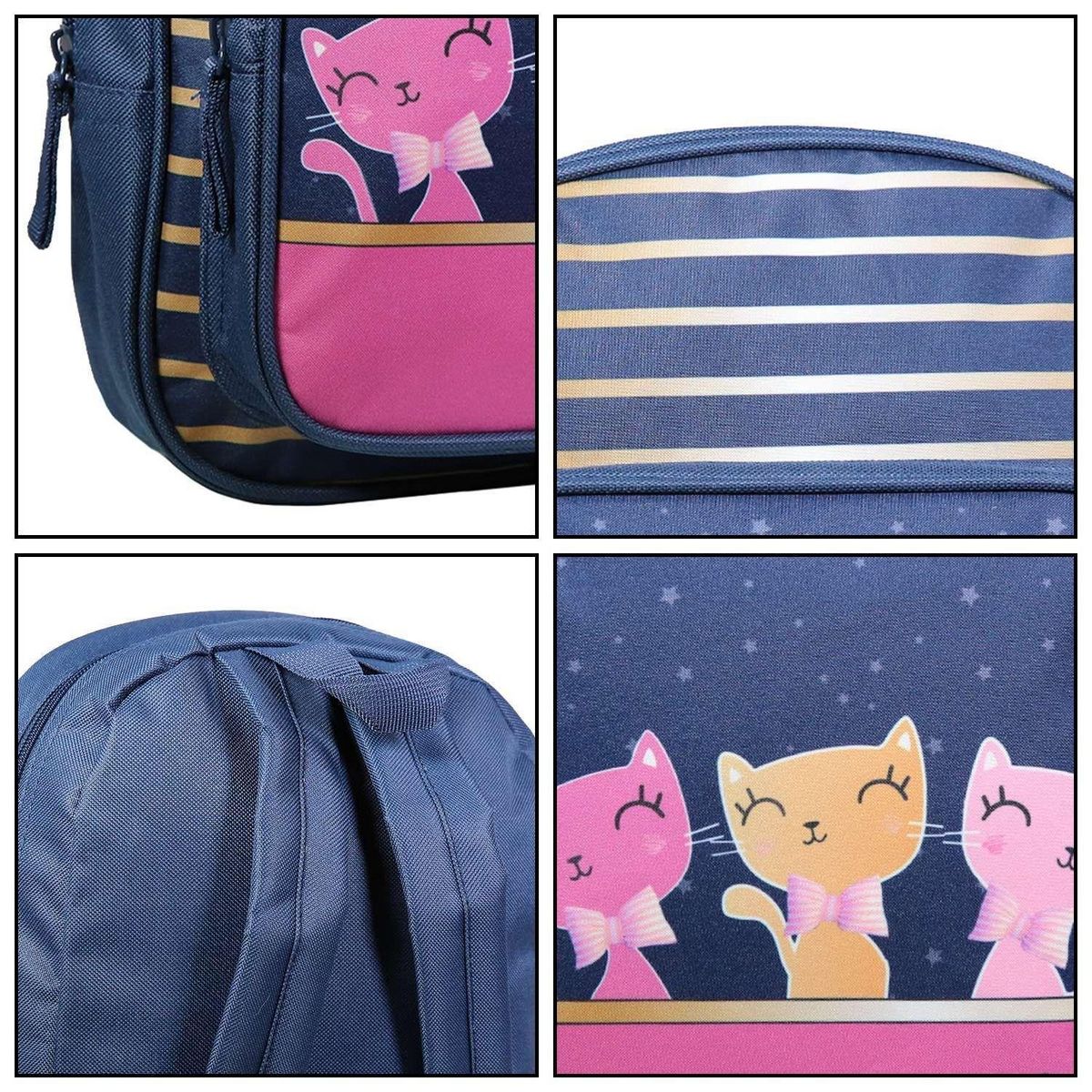 Bagtrotter BAGTROTTER Sac à dos 31 cm avec poche maternelle Lili Lou Chat Bleu