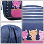 Voir la diapositive 6 : Bagtrotter BAGTROTTER Sac à dos 31 cm avec poche maternelle Lili Lou Chat Bleu