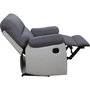 Voir la diapositive 4 : Habitat et Jardin Fauteuil relax  Lincoln  - 90 x 89 x 103 cm - Blanc/Gris clair