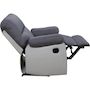 Voir la diapositive 4 : Habitat et Jardin Fauteuil relax  Lincoln  - 90 x 89 x 103 cm - Blanc/Gris clair