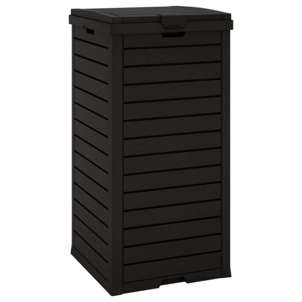 VIDAXL Poubelle d'exterieur noir 41x41x86 cm polypropylene