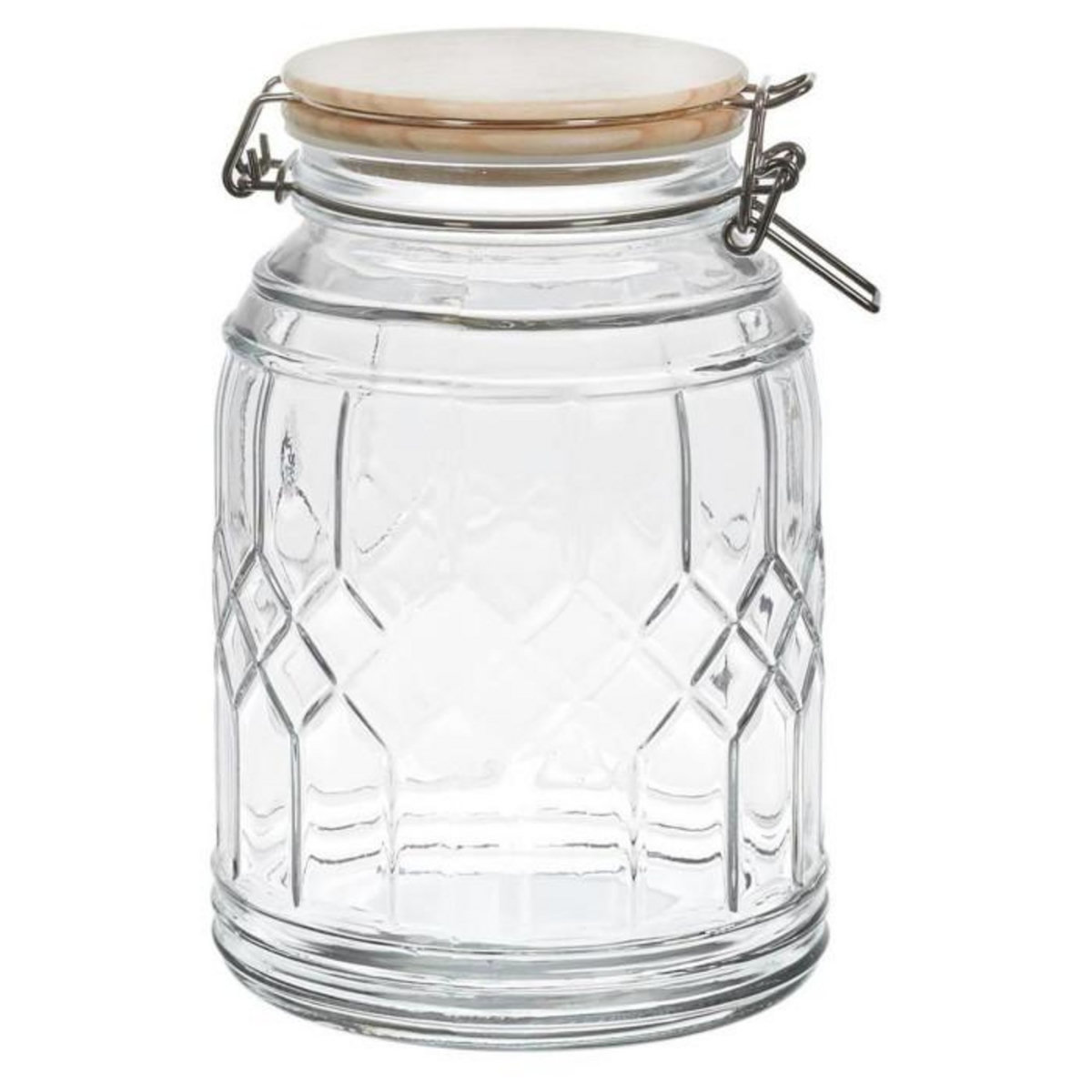 Paris Prix Bocal de Conservation  Bambou  1,8L Transparent