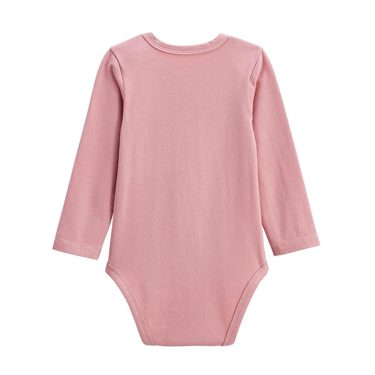 Petit Béguin Lot de 2 bodies bébé manches longues Céleste