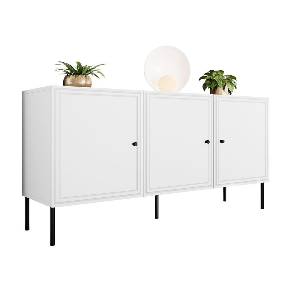 BEST MOBILIER Lavaggi - buffet bas - 3 portes - 150 cm