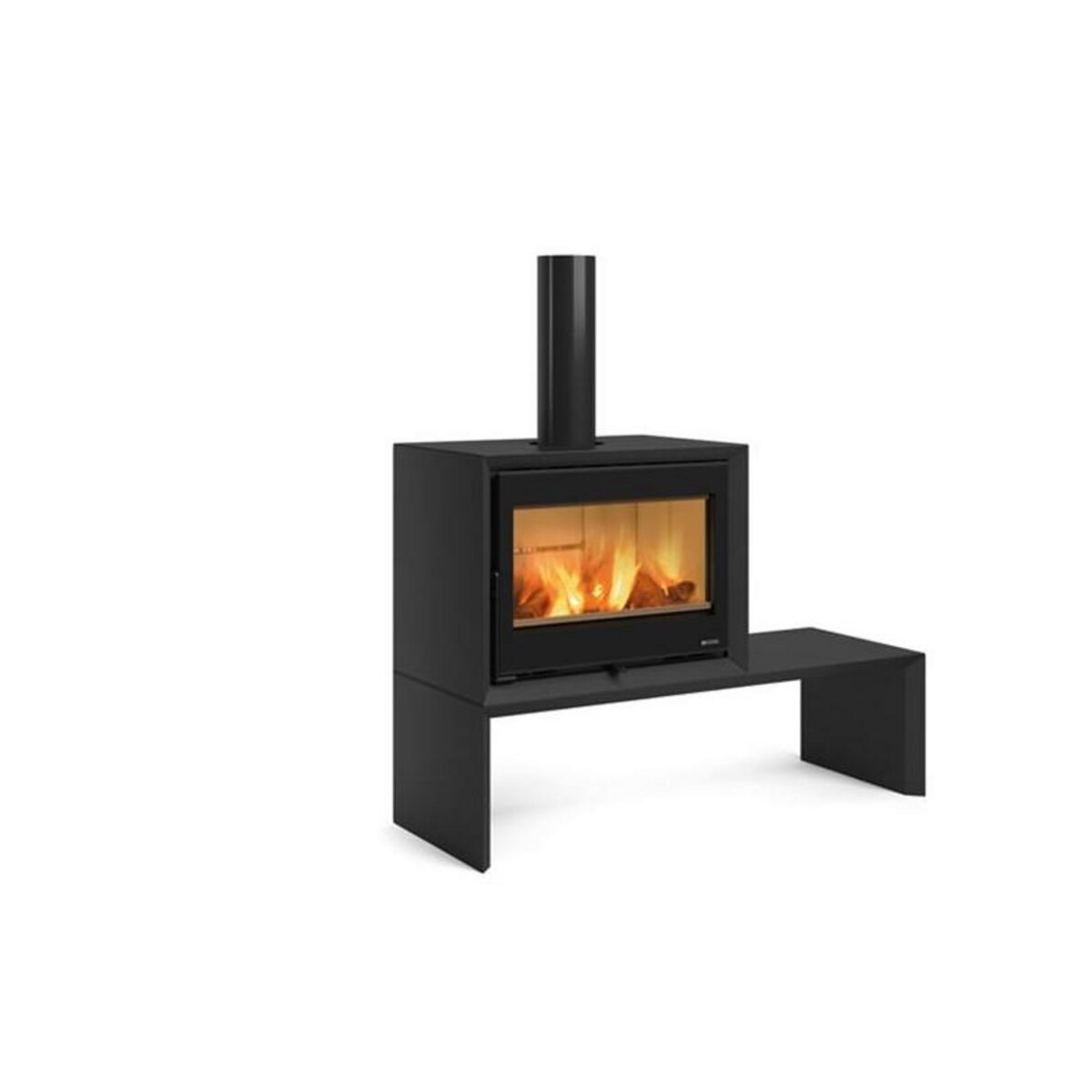 NORDICA EXTRAFLAME BANC NOIR POUR POELE A BOIS DANTE NORDICA - 7115010