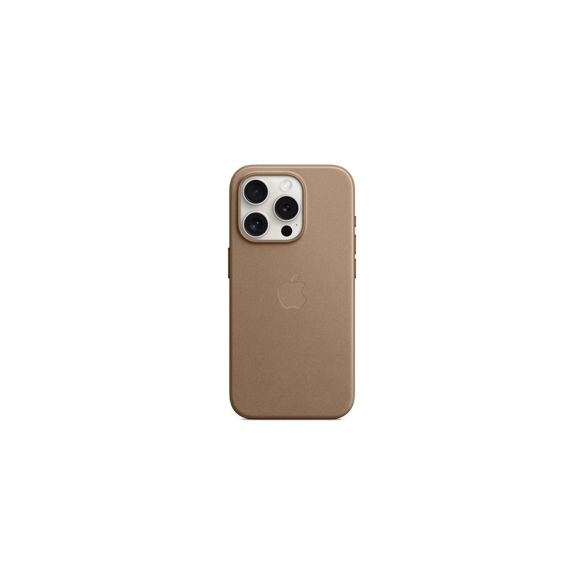 Voir la diapositive 3 : APPLE Coque iPhone 15 Pro MagSafe tissage fin Taupe