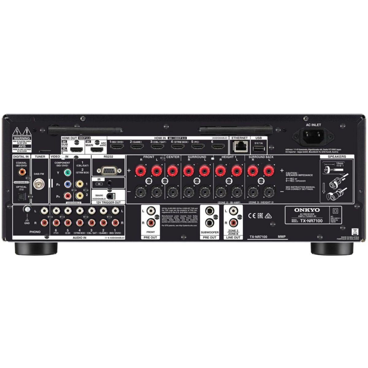 Onkyo Ampli Home Cinema TXNR7100