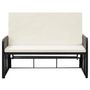 Voir la diapositive 4 : VIDAXL Salon de jardin 2 pcs avec coussins Resine tressee Noir