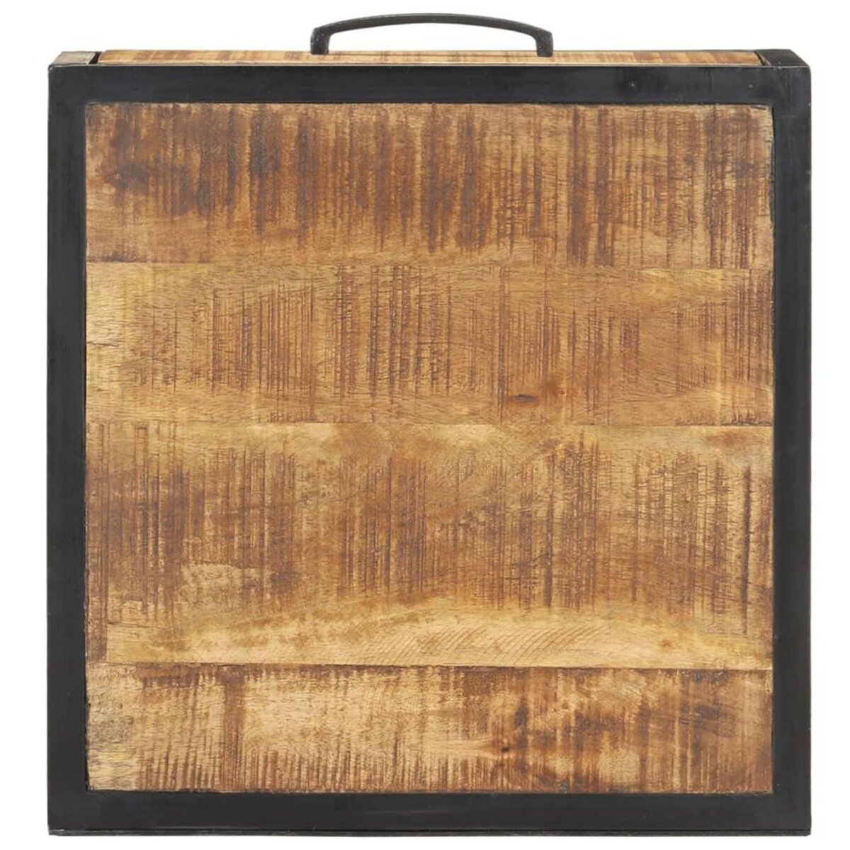 VIDAXL Table de chevet 40x40x35 cm Bois de manguier brut