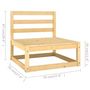 Voir la diapositive 6 : VIDAXL Salon de jardin 13 pcs avec coussins Bois de pin massif