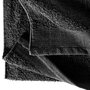 VIDAXL Serviettes de sauna 2 pcs Coton 450 g/m^2 80x200 cm Noir