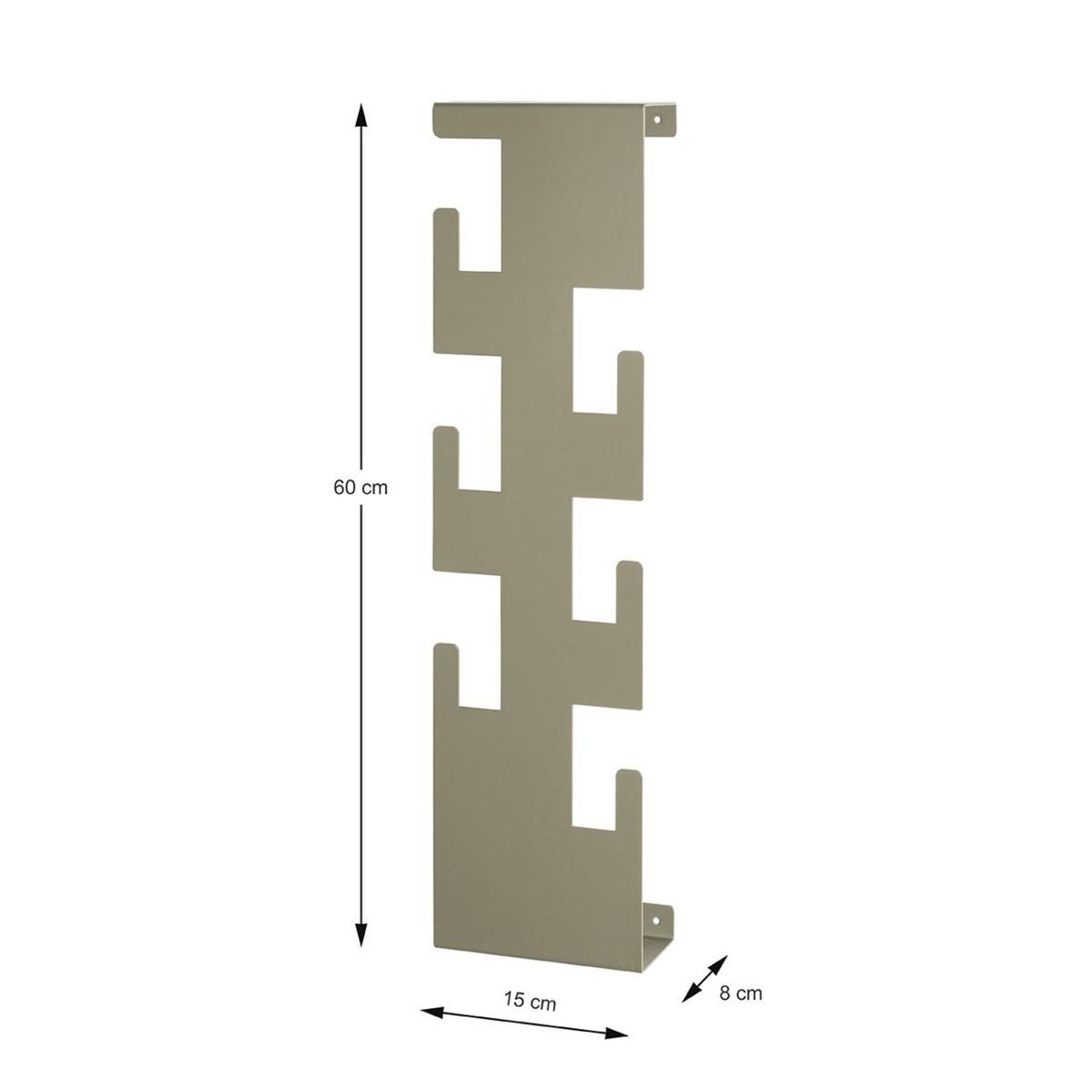 Voir la diapositive 5 : Paris Prix Patère murale  6 crochets  60cm vert