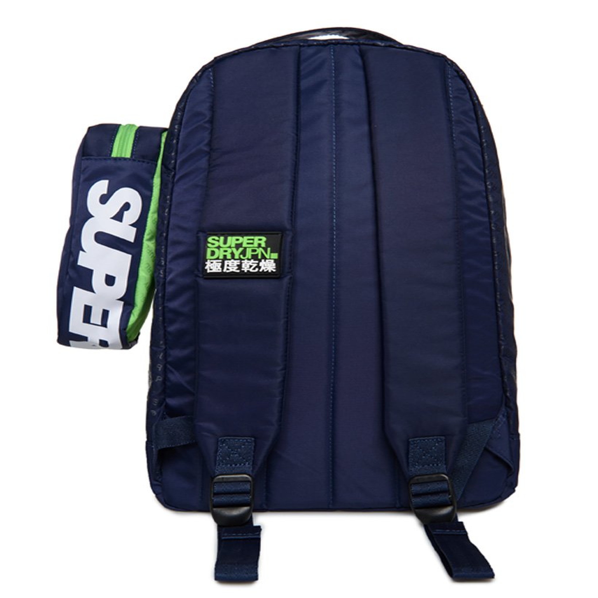 Voir la diapositive 2 : SUPERDRY Sac à dos 1 compartiment noir et vert