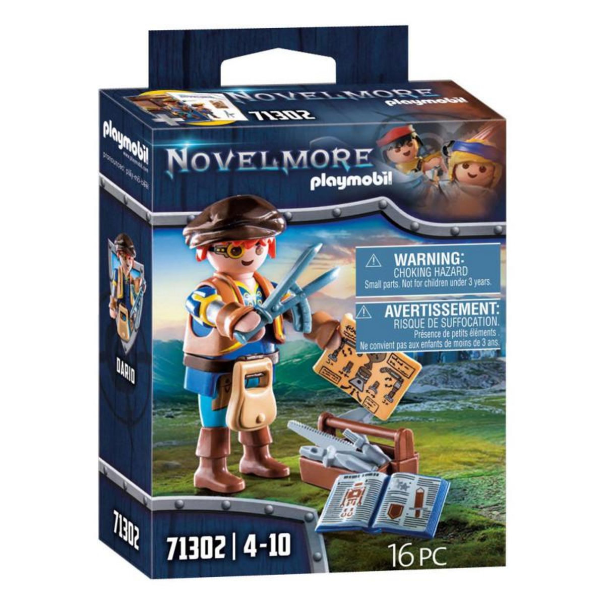 PLAYMOBIL Playmobil Novelmore 71302 Dario et outils